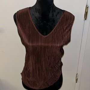 V- neck Chocolate Brown
